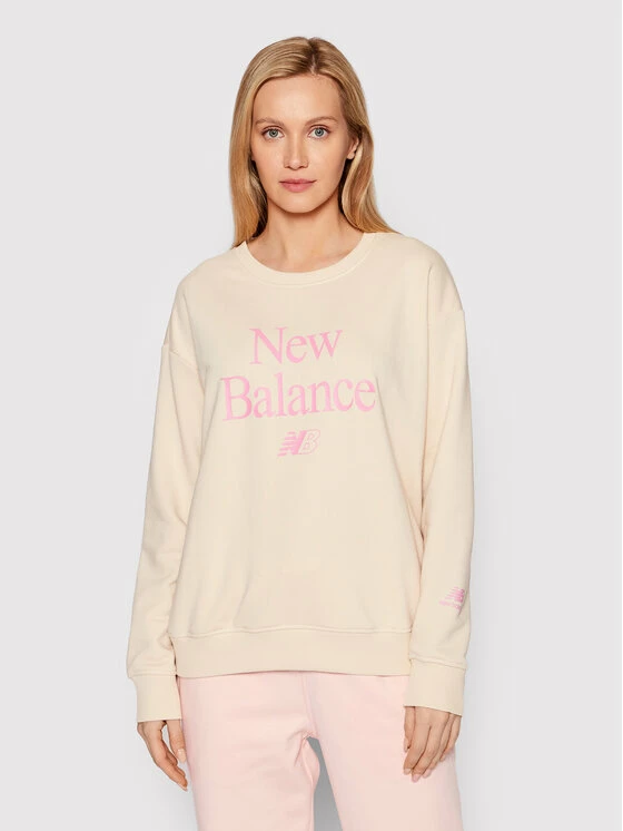 New Balance Γυναίκες Μπλούζες Μπλούζα WT21508 Μπεζ Oversized 3 New Balance Γυναίκες Μπλούζες Μπλούζα WT21508 Μπεζ Oversized