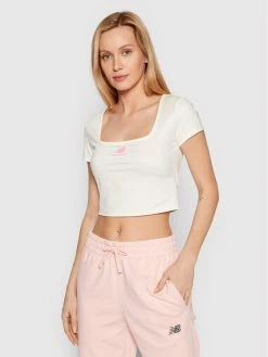 New Balance Γυναίκες T-shirts T-Shirt WT21502 Μπεζ Fitted Fit