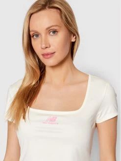 New Balance Γυναίκες T-shirts T-Shirt WT21502 Μπεζ Fitted Fit -New Balance Κατάστημα unnamed file 156