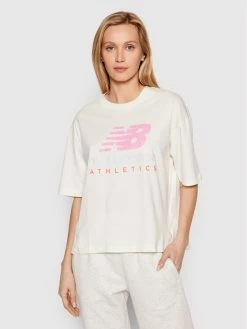 New Balance Γυναίκες T-shirts T-Shirt WT21503 Μπεζ Oversize