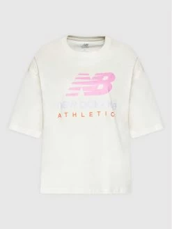 New Balance Γυναίκες T-shirts T-Shirt WT21503 Μπεζ Oversize -New Balance Κατάστημα unnamed file 162