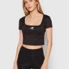 New Balance Γυναίκες T-shirts T-Shirt WT21502 Μαύρο Fitted Fit