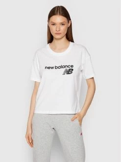 New Balance Γυναίκες T-shirts T-Shirt WT03805 Λευκό Relaxed Fit