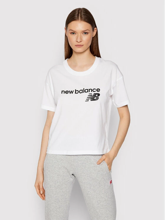 New Balance Γυναίκες T-shirts T-Shirt WT03805 Λευκό Relaxed Fit 3 New Balance Γυναίκες T-shirts T-Shirt WT03805 Λευκό Relaxed Fit