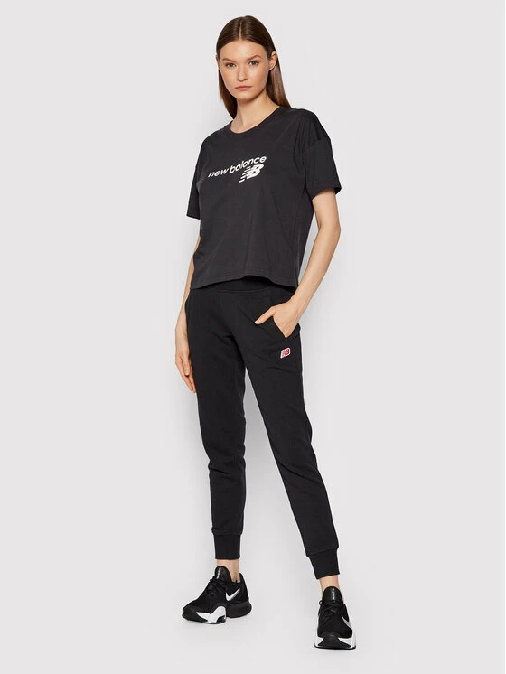 New Balance Γυναίκες T-shirts T-Shirt WT03805 Μαύρο Relaxed Fit 4 New Balance Γυναίκες T-shirts T-Shirt WT03805 Μαύρο Relaxed Fit - Image 2