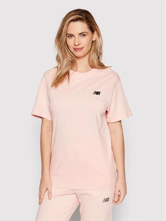 New Balance Γυναίκες T-shirts T-Shirt Unisex UT21503 Ροζ Relaxed Fit 6 New Balance Γυναίκες T-shirts T-Shirt Unisex UT21503 Ροζ Relaxed Fit - Image 4