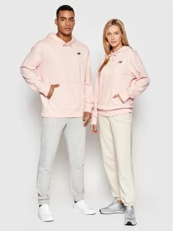 New Balance Άνδρες Μπλούζες Χωρίς Φερμουάρ Μπλούζα Unisex UT21500 Ροζ Relaxed Fit