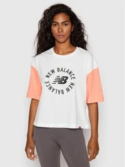 New Balance Γυναίκες T-shirts T-Shirt Sprt Snl WT21800 Λευκό Relaxed Fit