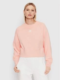 New Balance Γυναίκες Μπλούζες Μπλούζα Mystic WT21554 Ροζ Relaxed Fit