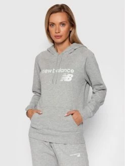 New Balance Γυναίκες Μπλούζες Μπλούζα Classic Core Fleece WT03810 Γκρι Relaxed Fit