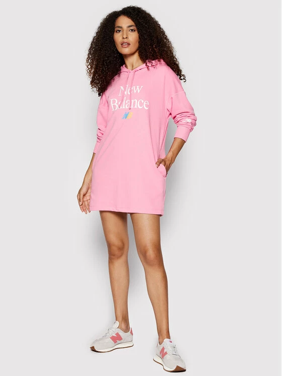New Balance Γυναίκες Πλεκτά Φορέματα Φόρεμα υφασμάτινο Ess WD21501 Ροζ Oversize 4 New Balance Γυναίκες Πλεκτά Φορέματα Φόρεμα υφασμάτινο Ess WD21501 Ροζ Oversize - Image 2