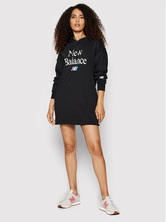 New Balance Γυναίκες Πλεκτά Φορέματα Φόρεμα υφασμάτινο Ess WD21501 Μαύρο Oversize 4 New Balance Γυναίκες Πλεκτά Φορέματα Φόρεμα υφασμάτινο Ess WD21501 Μαύρο Oversize - Image 2