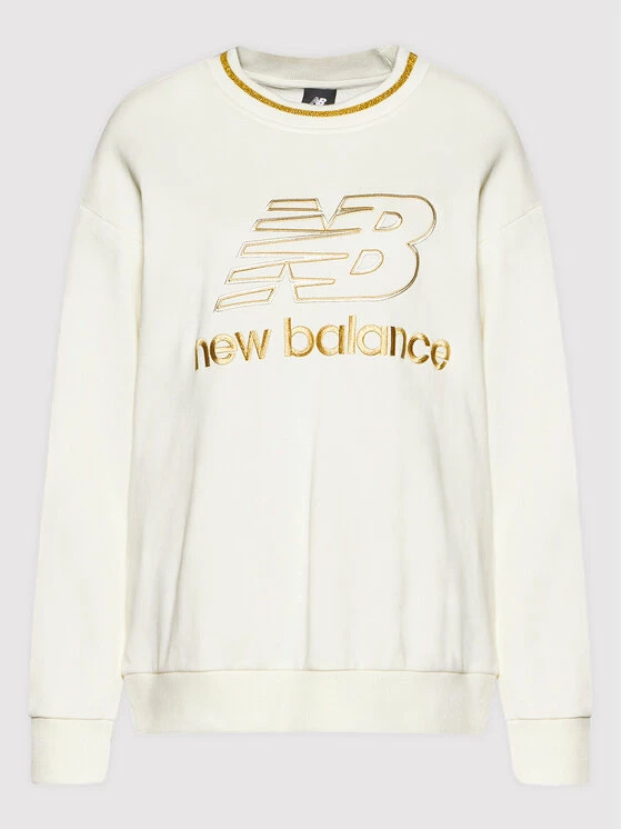 New Balance Γυναίκες Μπλούζες Μπλούζα Lurex Crew WT13505 Μπεζ Relaxed Fit 7 New Balance Γυναίκες Μπλούζες Μπλούζα Lurex Crew WT13505 Μπεζ Relaxed Fit - Image 5