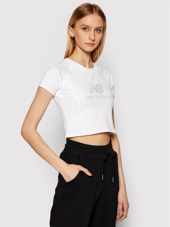 New Balance Γυναίκες T-shirts T-Shirt Athletics Podium WT03503 Λευκό Fitted Fit 3 New Balance Γυναίκες T-shirts T-Shirt Athletics Podium WT03503 Λευκό Fitted Fit