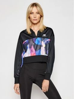 New Balance Γυναίκες Μπλούζες Μπλούζα Erin Loree Nb Ath Print WT11513 Μαύρο Oversize