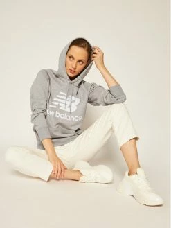 New Balance Γυναίκες Μπλούζες Μπλούζα Esse Po Hoodie NBWT0355 Γκρι Relaxed Fit -New Balance Κατάστημα unnamed file 302